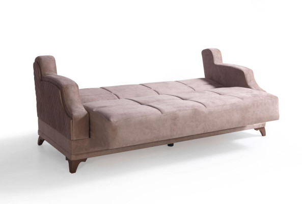 Set di divani 3+2+1+1 posti in tessuto moderno beige di lusso.