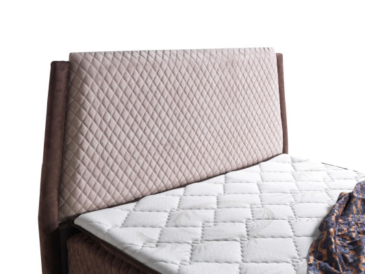 Design letti Letti di lusso Letti imbottiti Mobili da camera da letto Boxspring Marrone