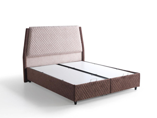 Design letti Letti di lusso Letti imbottiti Mobili da camera da letto Boxspring Marrone