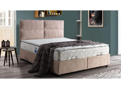 Design del letto Letti di lusso Beige Arredamento per la camera da letto Letti matrimoniali 160x200