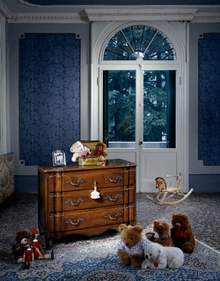 Mobile credenza design 130 cm credenza armadio design loft comodino in legno marrone.