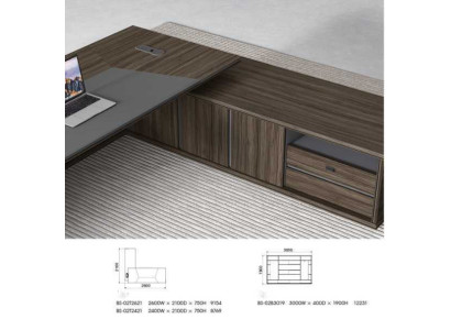 Scrivania angolare Scrivania per computer Tavolo Scrivania da ufficio Mobili di lusso per l'ufficio