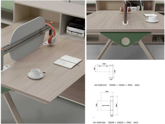 Design scrivania d'angolo Arredamento ufficio Mobili Scrivanie Mobili