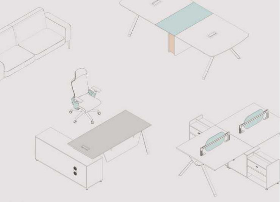 Scrivania ad angolo Mobili da ufficio moderni Design di lusso Arredamento per ufficio