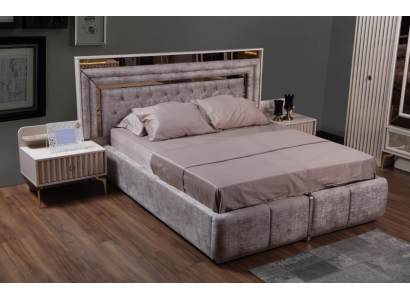 Camera da letto moderna Set completo Letto Comodini Mobili di design