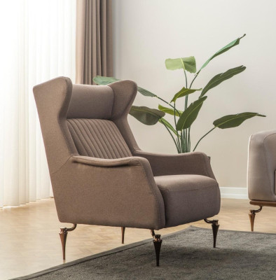 Beige Chesterfield divano soggiorno set divano 3+1 posti di lusso Nuovo