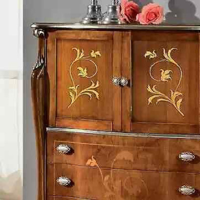 Classico comò antico marrone stile con 3 cassetti spaziosi per il soggiorno