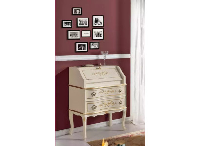 Classico elegante lussuoso nuovo comò in legno bianco ordinabile