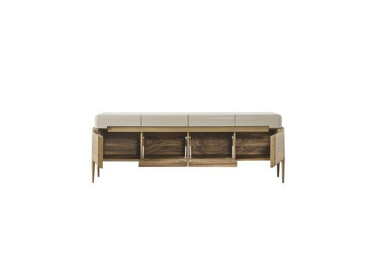 Sideboard credenza comò in legno marrone mobile da sala da pranzo comodini