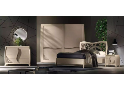 Set completo per camera da letto Design Moderno di Lusso Letto 2 comodini 6 pezzi Nuovo