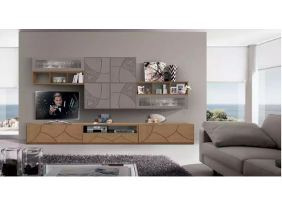 Design armadio a muro scaffale soggiorno legno armadi mensole parete Italia nuovo