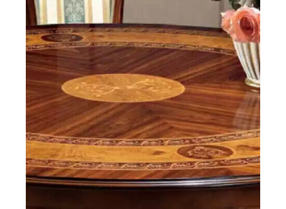 Tavolo rotondo in legno tavoli stile classico mobili per sala da pranzo e soggiorno marrone nuovo