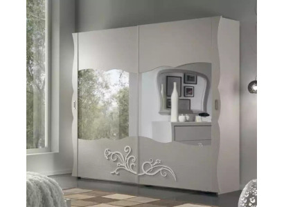 Armadio guardaroba armadio mobili di lusso in legno per camera da letto Grigio Moderno