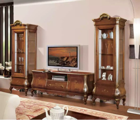 Marrone mensola TV RTV credenza mobile soggiorno legno supporto cassettiera