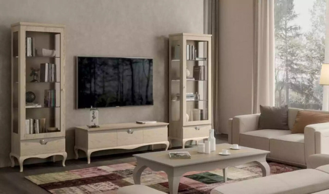 Vetrina soggiorno rtv mobile soggiorno armadi design Art déco set vetrine