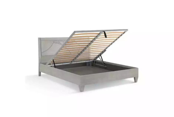 Set camera da letto Letto 2 comodini Consolle Letti di lusso Imbottiti 5 pezzi.