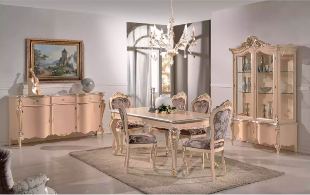 Mobile porta-TV in legno di lusso beige credenza credenza in legno armadio 200x57x100