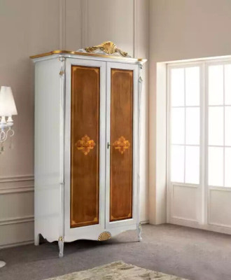 Armadio bianco Armadi di lusso in legno per la camera da letto Mobili Nuovi