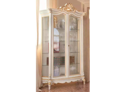 Classica qualità vetrina bianca mobili di lusso nuovi nel soggiorno scaffale