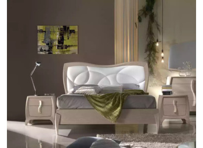 Design letto 2x comodini 3 pezzi. Camera da letto set completo di lusso.