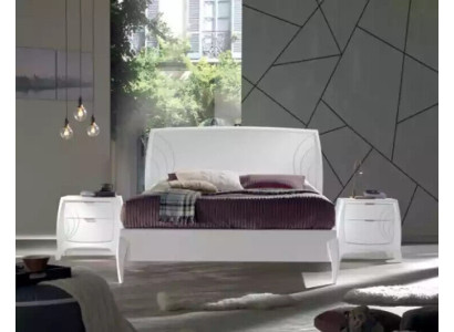 Set letto camera da letto 2x comodini Set completo Mobili in legno 3 pezzi Nuovo