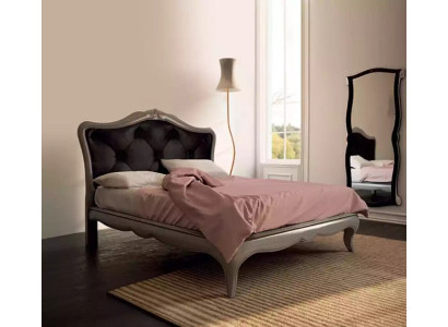 Letto grigio di lusso Letto in legno Design della camera da letto Stile Art Déco italiano Nuovo