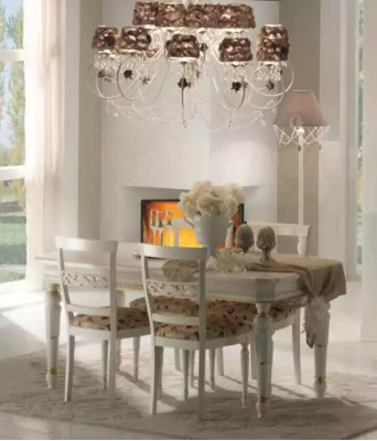 Set da pranzo Gruppo da pranzo Set tavolo 7 pezzi Set credenza Gruppo 4 sedie