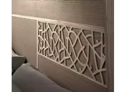 Set camera da letto con letto matrimoniale design di lusso completo 2x comodini 3 pezzi.