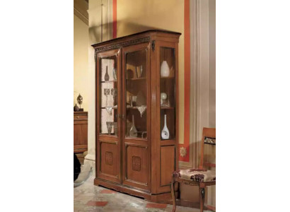 Mobili italiani in legno design classico stile vetrina armadio scaffale