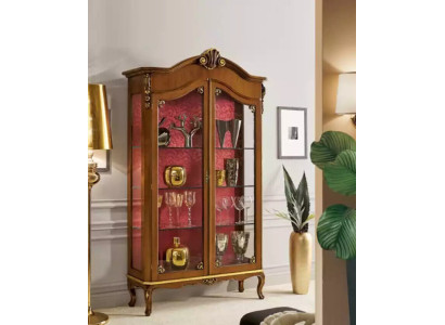 Vetrina in legno mobili vetro armadio marrone vetrine soggiorno credenza nuovo