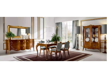 Mobile espositore di lusso in legno Design marrone Mobili italiani Nuovo