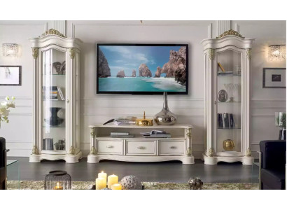 Set XXL soggiorno vetrina mobile TV, madia, credenza, gruppo 3 pezzi.