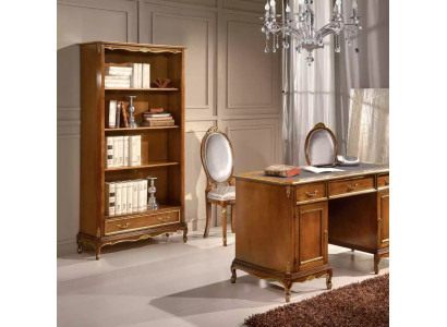 Scrivania scrivania in legno marrone tavolo cassetti mobili da ufficio classici