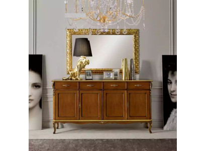 Mobili in stile italiano Sideboard Armadio Designer Marrone Comò Nuovo