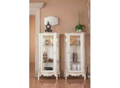 Vetrina in legno Vetrina di alta qualità Design classico di mobili Bianco Vetrine