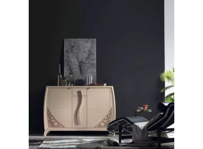 Comò Madia Armadio in Legno Beige Mobili Comodini Soggiorno Nuovi