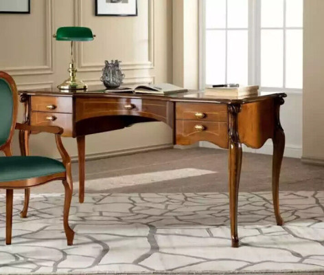 Scrivania design classico di lusso arredamento da ufficio scrivanie in legno