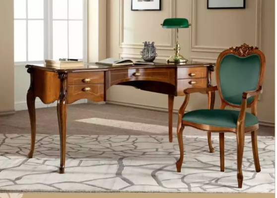 Scrivania design classico di lusso arredamento da ufficio scrivanie in legno