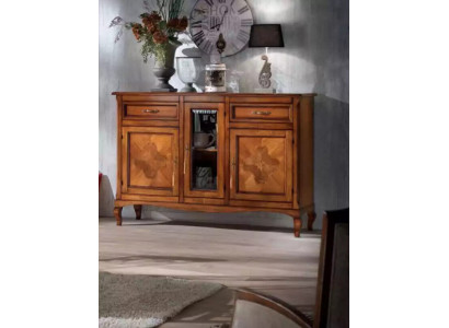 Mobili italiani in vero legno, nuovo sideboard, comò, armadio per soggiorno.