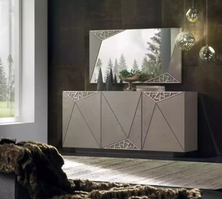 Sideboard in legno, credenze, armadio da soggiorno, armadi, credenza italiana.