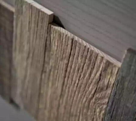 Comò credenza in legno massello mobile cassettiera grigia