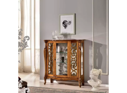 Vetrina classica, mobili da soggiorno, armadi, armadio in vetro, legno.
