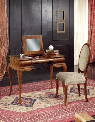 Esclusiva toeletta sedia marrone disponibile su ordinazione