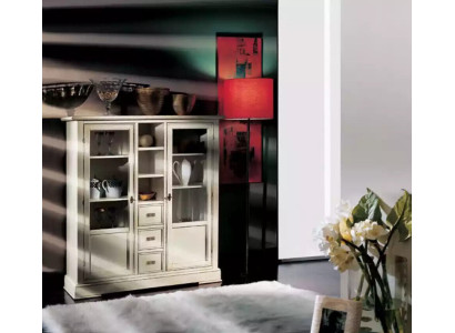 Soggiorno Mobili Legno Vetrina Vetro Armadio Legno Massello Credenza Vetrina