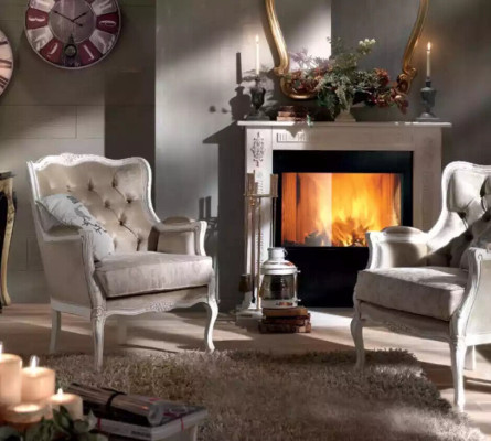 Poltrona di lusso design divano poltrona tessuto soggiorno 1 posto nuovo