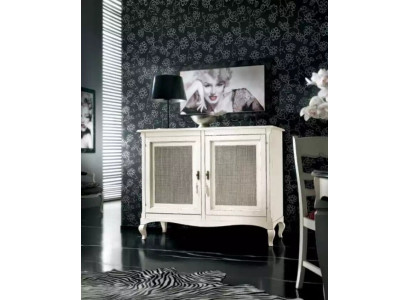 Mobiletto credenza credenza armadi cassettiere in legno arredamento di lusso bianco
