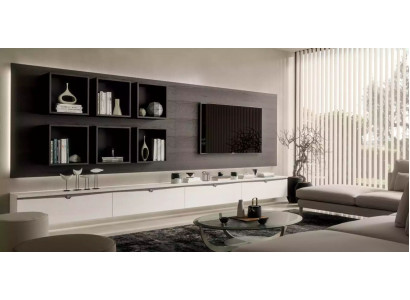 Design armadietto a parete scaffale soggiorno supporto TV in legno scaffali a parete Italia