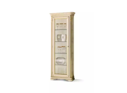 Vetrine Soggiorno Beige Armadietto Vetrina Mobile Classico