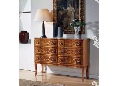 Mobiletto di alta qualità, mobili classici di lusso in legno, credenza, scaffale.