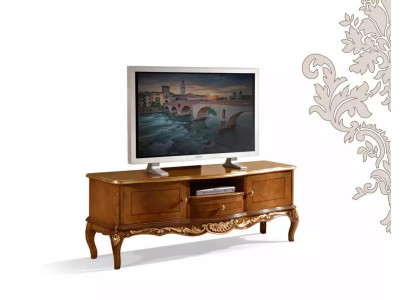 Esclusivo mobile da TV in legno, classico armadio, credenza, mobile basso.
